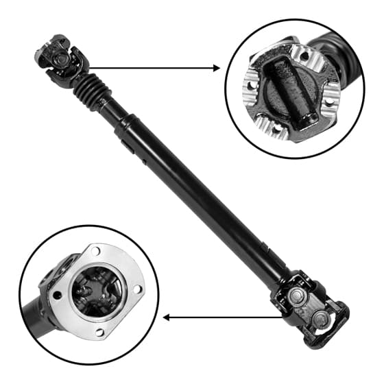 Yukon Gear And Axle New USA Standard Front Driveshaft For RAM 2500 3500 36-1 4 Flange to Flange RAM 2500 3500 Frnt