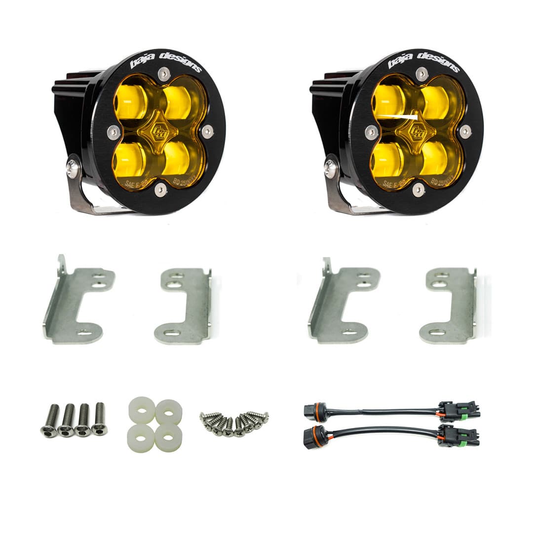 0719 Wrangler Squadronr SAE Fog Pocket Light Kit Notew/Standard OE Bumper Amb product image