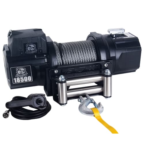 18,500lb Heavy-Duty Winch with 85ft Wire Rope Bulldog Winch product image