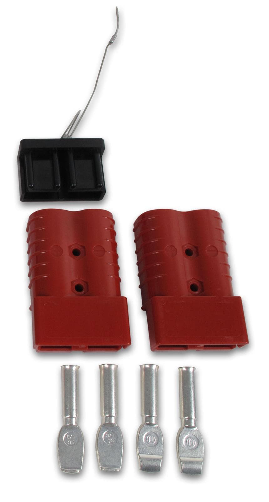 Quick Connect 350A 1 Pair W/1/0AWG Terminals W/Dust Cover Wire Tether Bulldog Winch product image