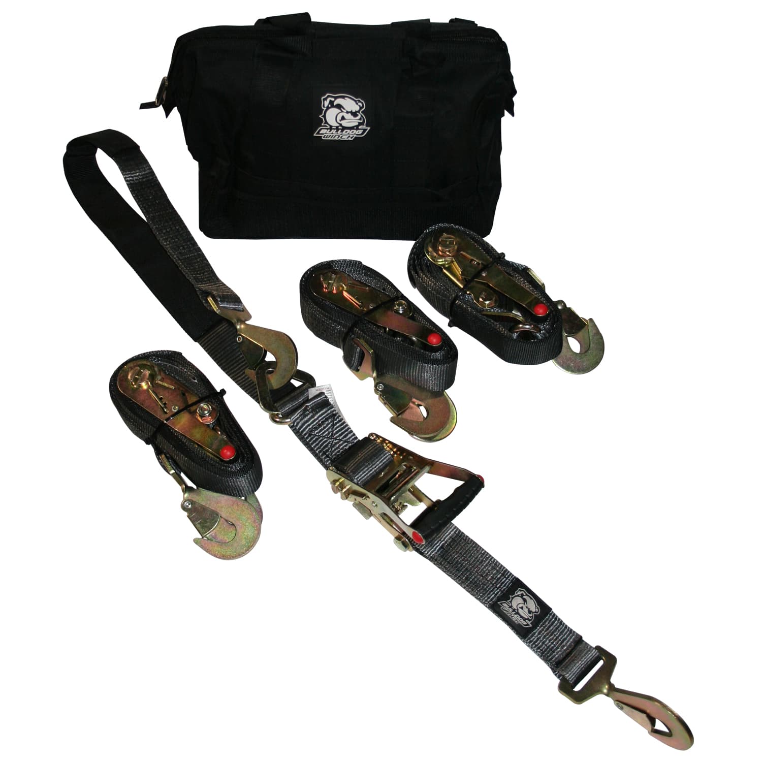 Set Of 4 2in X 10ft Ratcheting Axle Straps Breaking Strength And 3335 Lb product image
