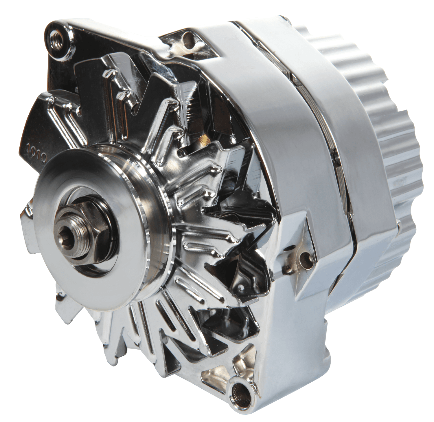 Alternator 120 AMP GM 1 Wire Style Machined Pulley Chrome Finish Proform product image