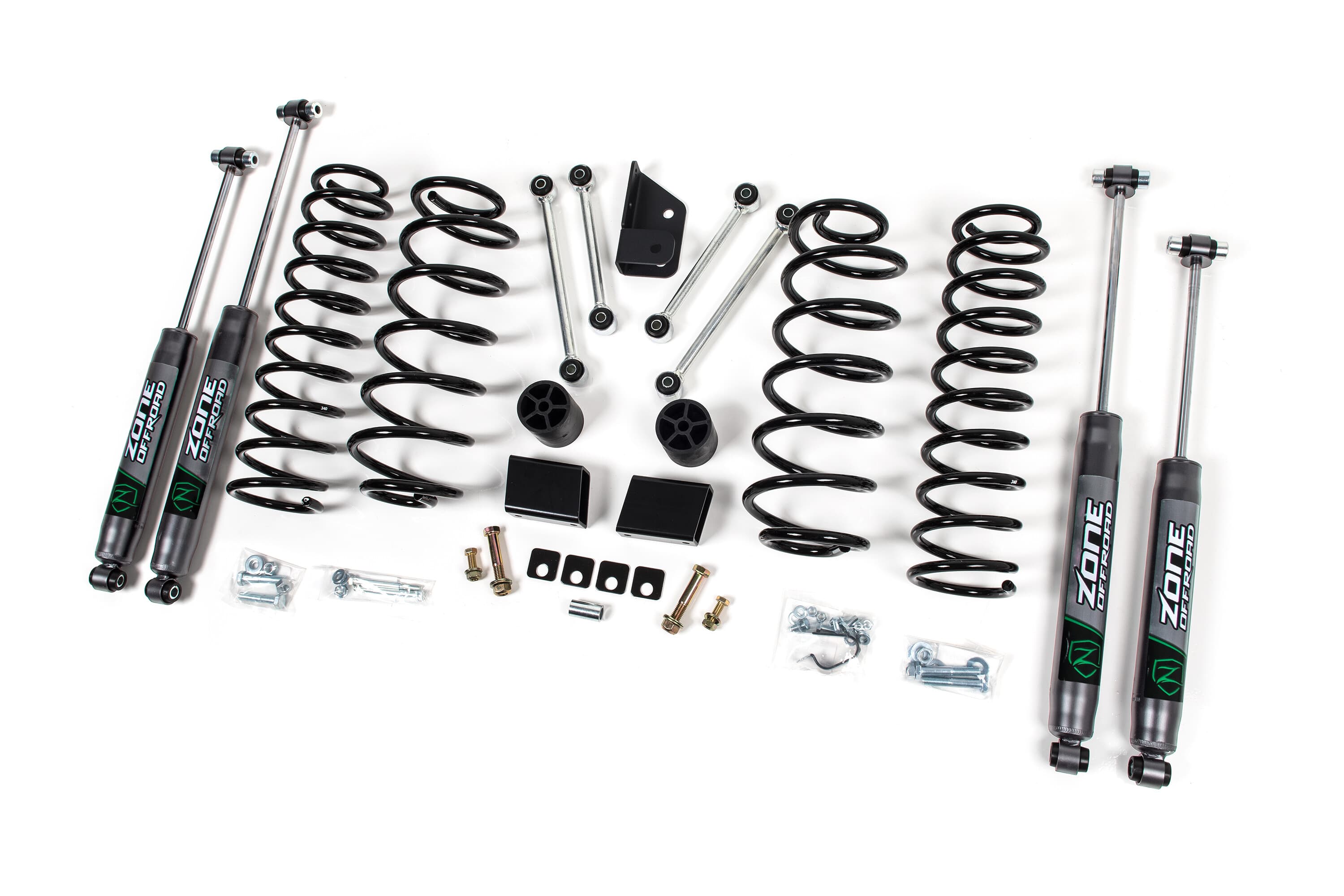 18-24 Jeep Wrangler JL 2 Door 3 Inch Lift Kit With Fox Adventure Shocks Zone Offroad product image