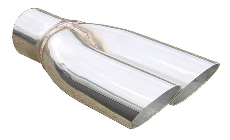 Exhaust Tail Pipe Tip Set 70-71 Pontiac GTO 2.5 in To Dual 22.5 in Slip Fit Clamp On Hardware Not Incl Polished 304 Stainless Steel Pair Pypes Exhaust product image