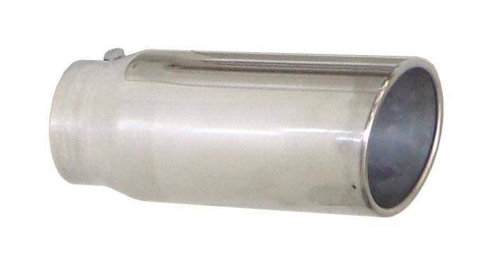 Exhaust Tail Pipe Tip 4 in ID x 6 in OD x 12 in L Bolt On Hardware Not Incl Polished 304 Stainless Steel Pypes Exhaust product image
