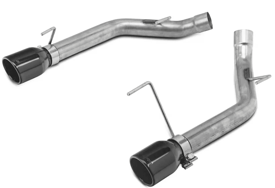 Axle Back System Split Rear Dual Exit Hardware Incl 2.5 in Intermediate Pipe And Tailpipe Natural 409 Stainless Steel Muffler Not Incl Black Tips Pypes Exhaust product image