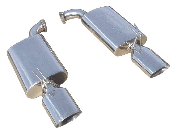 Violator Series Axle Back Muffler System 08-09 G8 Split Rear Dual Exit Violator Muffler/Hardware/3x6 Oval Polished Tips Incl Polished Finish 304 Stainless Steel Pypes Exhaust product image