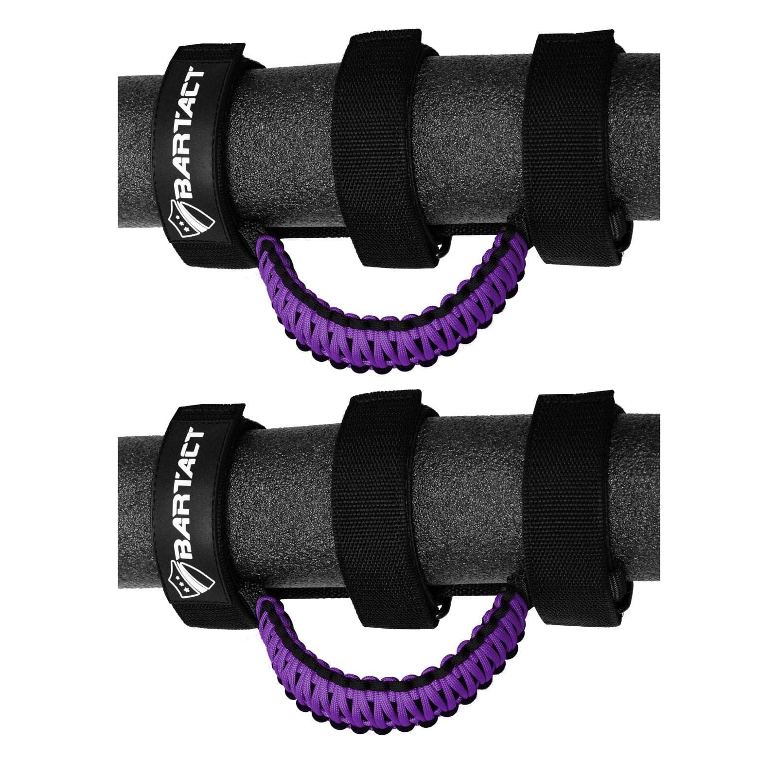 Paracord Grab Handles Universal Pair Black/Purple Bartact product image