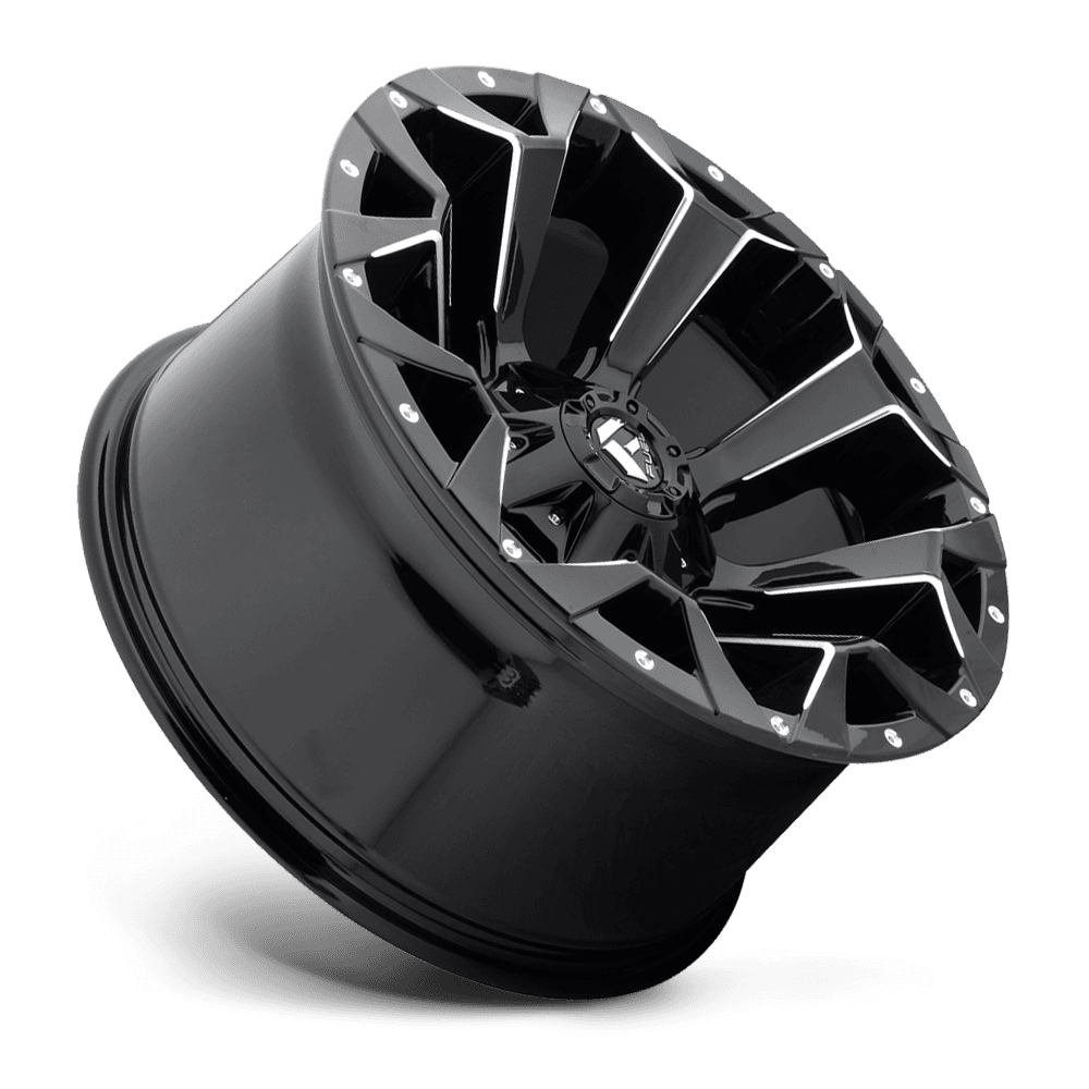 Fuel Off-Road Aluminum Wheels 20X10 Assault D546 6 On 135/6 On 139.7 Matte Black Milled 106.1 Bore -19 Offset 8 Spoke Fuel Off Road Wheels