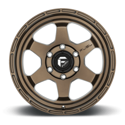 Aluminum Wheels 17X9 Shok D666 6 On 139.7 Matte Bronze 106.3 Bore 1 Offset Fuel Off Road Wheels product image
