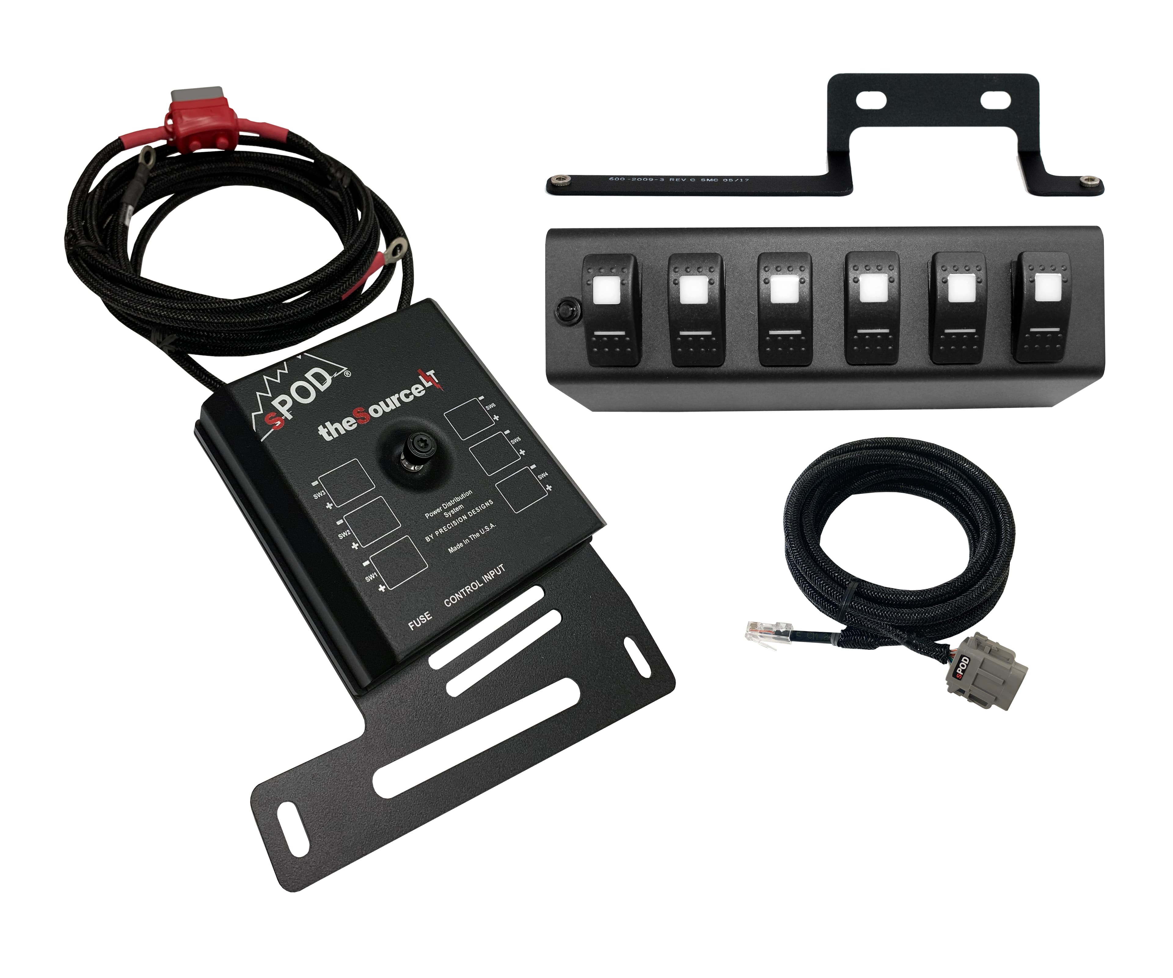 sPOD SourceLT w/ Green LED Switch panel - JK 2009-2018 product image