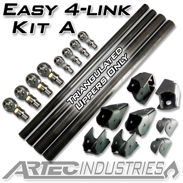 Upper Links - 7/8in Rod Ends w/ 1.5in OD tubeLower Links - 1.25in Rod Ends w/ 2.0in OD tube product image