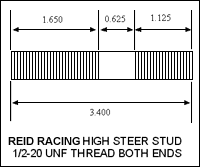 Dana 60 ARP High Steer Studs and Nuts 5 Pack Kit Artec Industries product image
