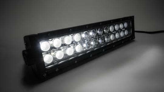 Southern Truck 12.0 Inch Amber/White LED Light Bar Double Row Straight Combo Flood/Beam 72W DT Harness 79904 4,320 Lumens Southern Truck Lifts