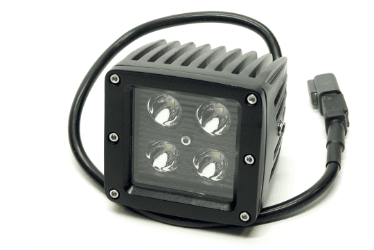 3.0 X 3.0 Inch 16W Cube LED Light Flood 1,440 Lumens Each Black Series Southern Truck Lifts product image