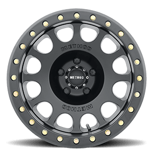 Aluminum Wheels 17x9 Beadlock MR105 Bolt Pattern 5 On 127 Offset -38 Lip Size 1.77 Matte Black MB Method product image