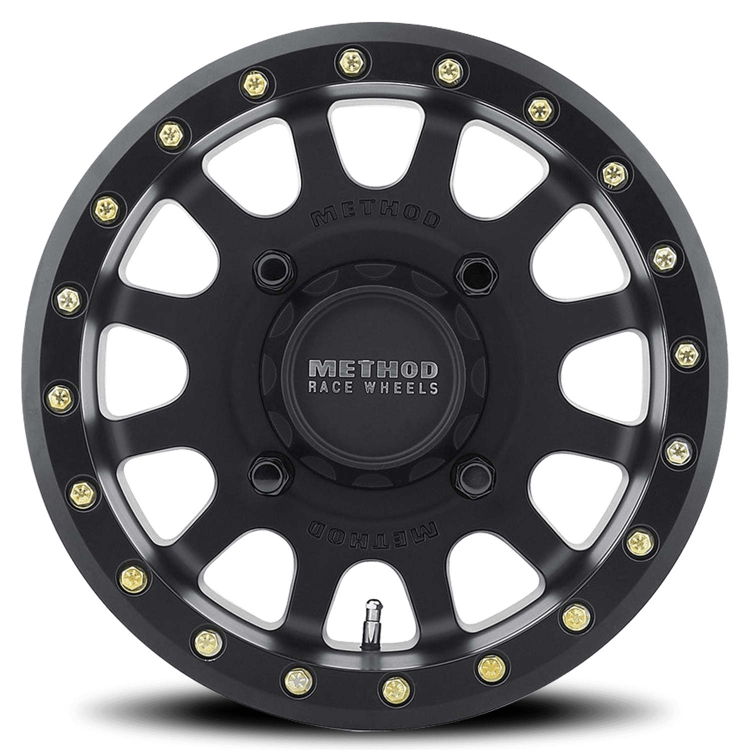 Aluminum Wheels 15x7 MR401 Beadlock UTV Bolt Pattern 5 On 114.3 Offset 38 Lip Size 0.79 Matte Black MB Method product image