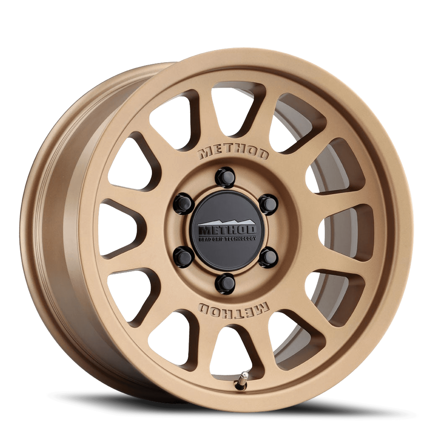 Aluminum Wheels 17x8.5 Bead Grip MR703 Bolt Pattern 6 On 135 Offset 0 Lip Size 1.18 Method Bronze BRZ Method product image