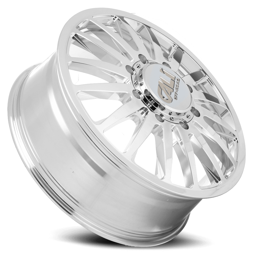 Dually Wheels Summit Dually 9110D PO 20x8.25 Milled Spokes Polished 8 On 210 Bolt Pattern 115 Offset Cali Offroad Wheels product image