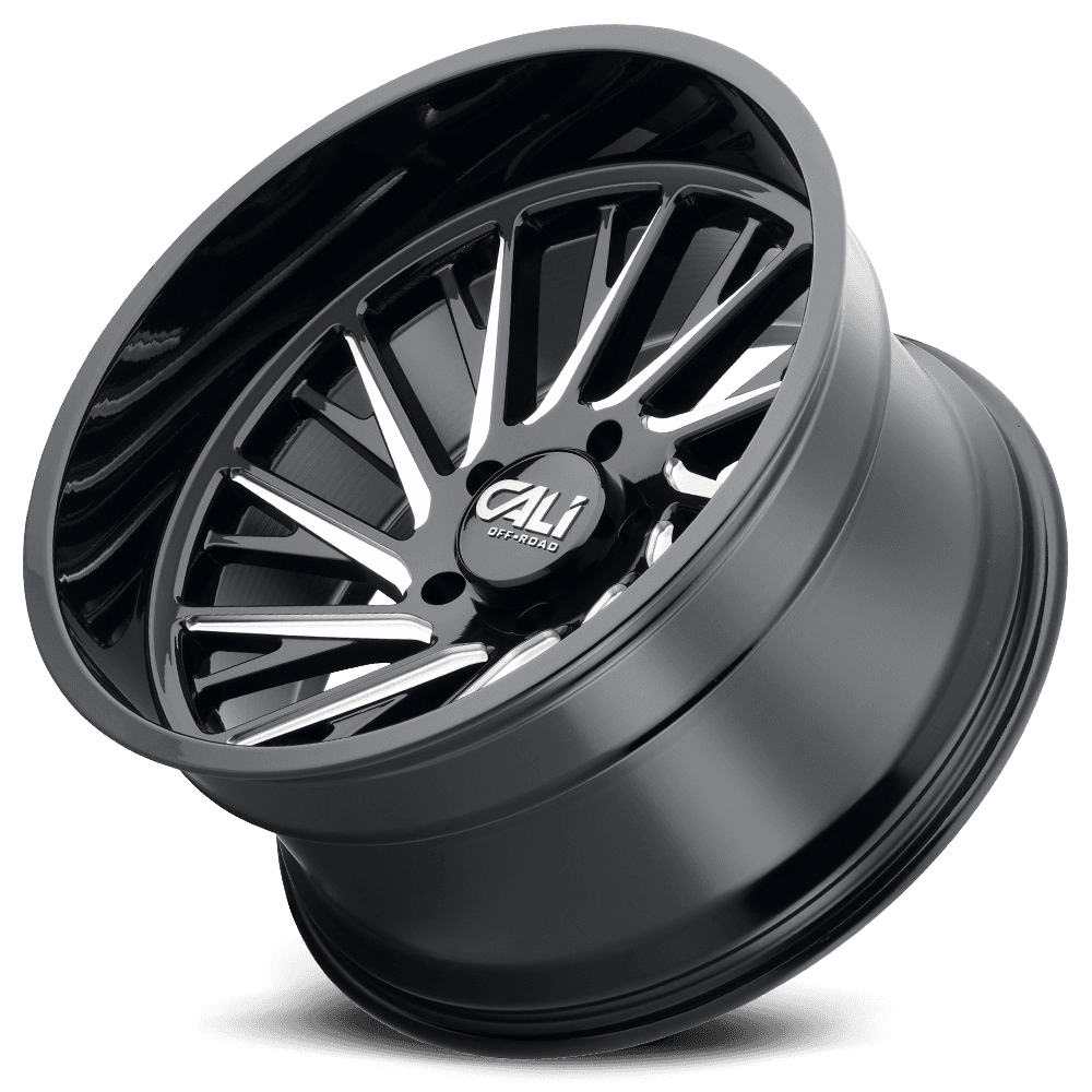 Cast Aluminum Wheels Purge 9114 GB 20x10 Milled Gloss Black 8 On 165.1 Bolt Pattern -25 Offset Cali Offroad Wheels product image