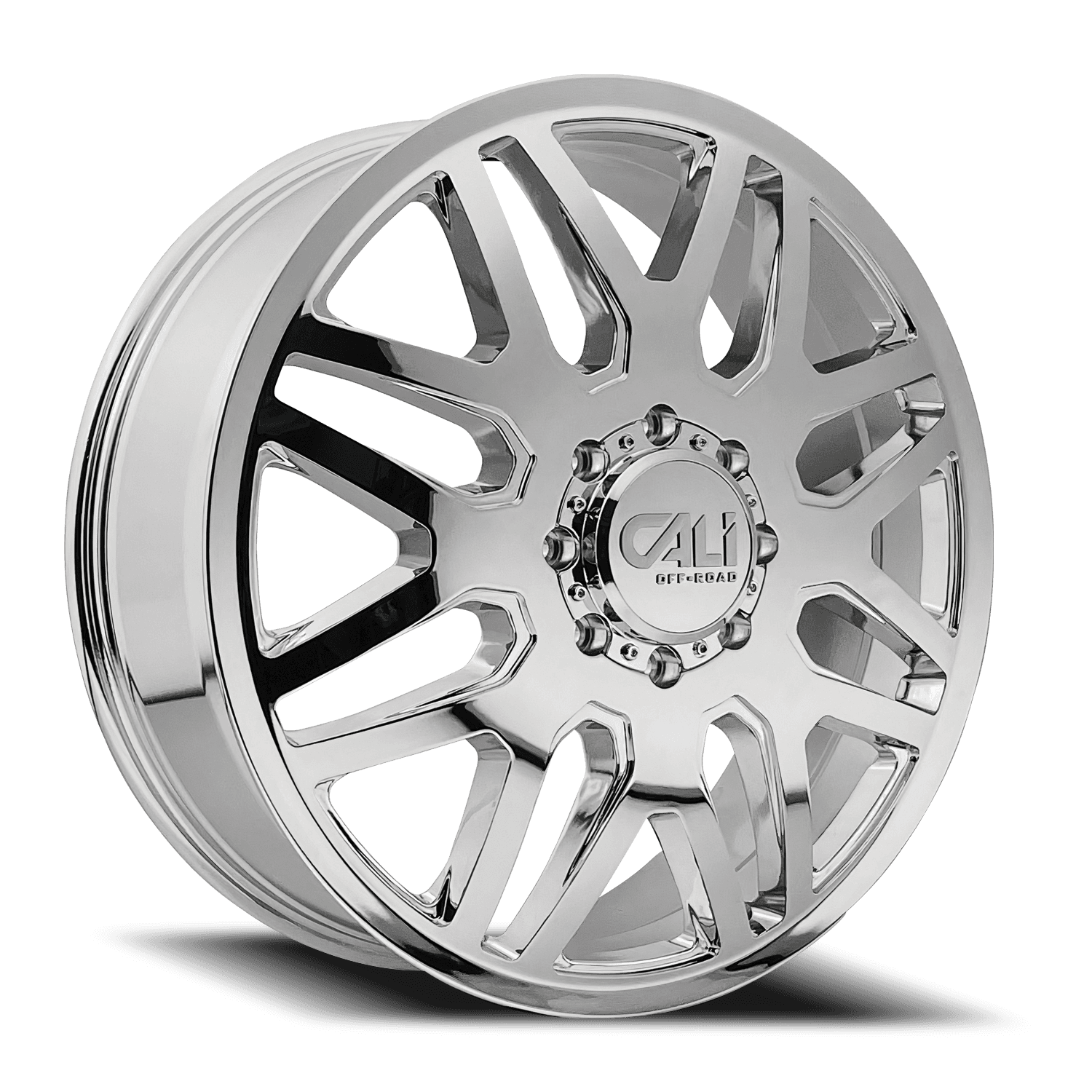 Dually Wheels Invader Dually 9115D CH 24x8.25 Chrome 8 On 200 Bolt Pattern 115 Offset Cali Offroad Wheels product image