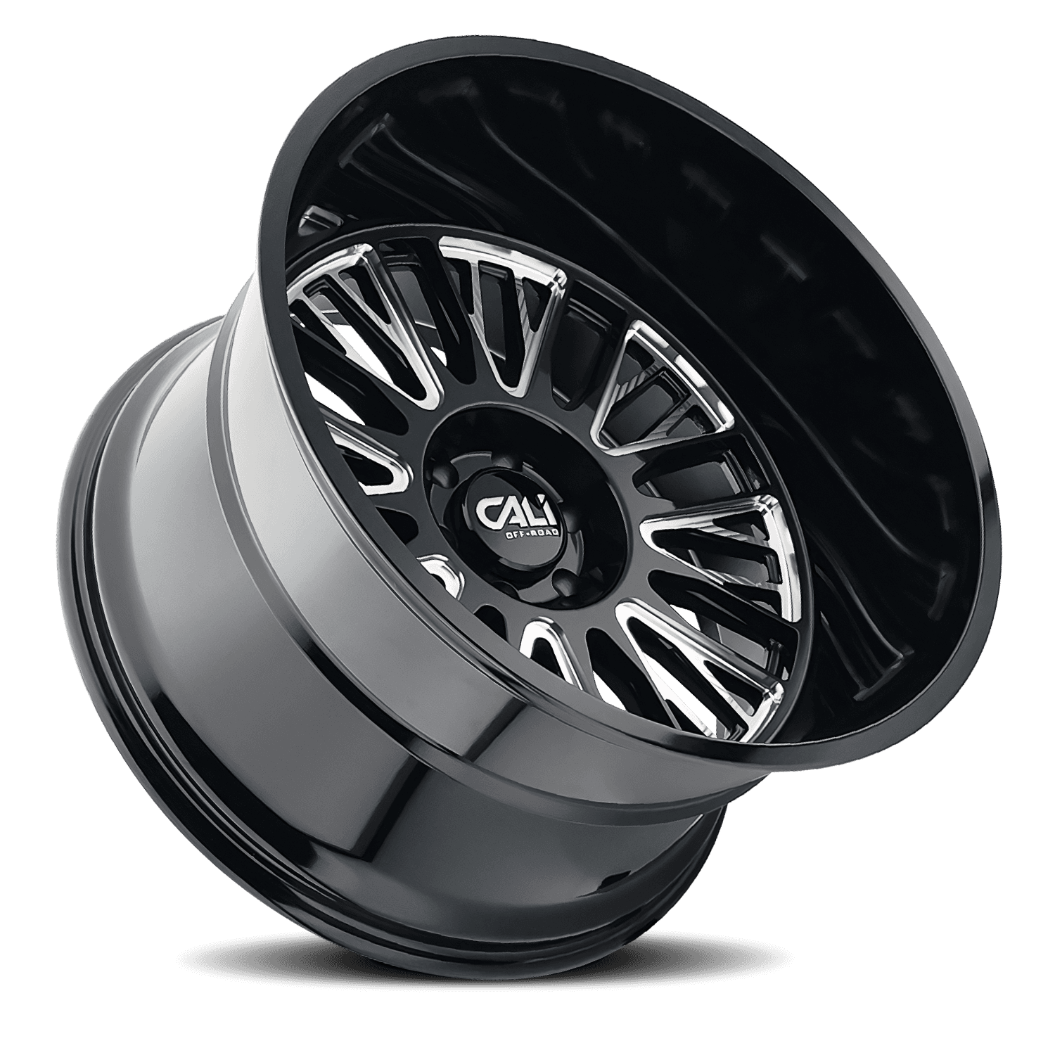 Cast Aluminum Wheels Vertex 9116 BM 20x10 Milled Gloss Black 5 On 127 Bolt Pattern -25 Offset Cali Offroad Wheels product image