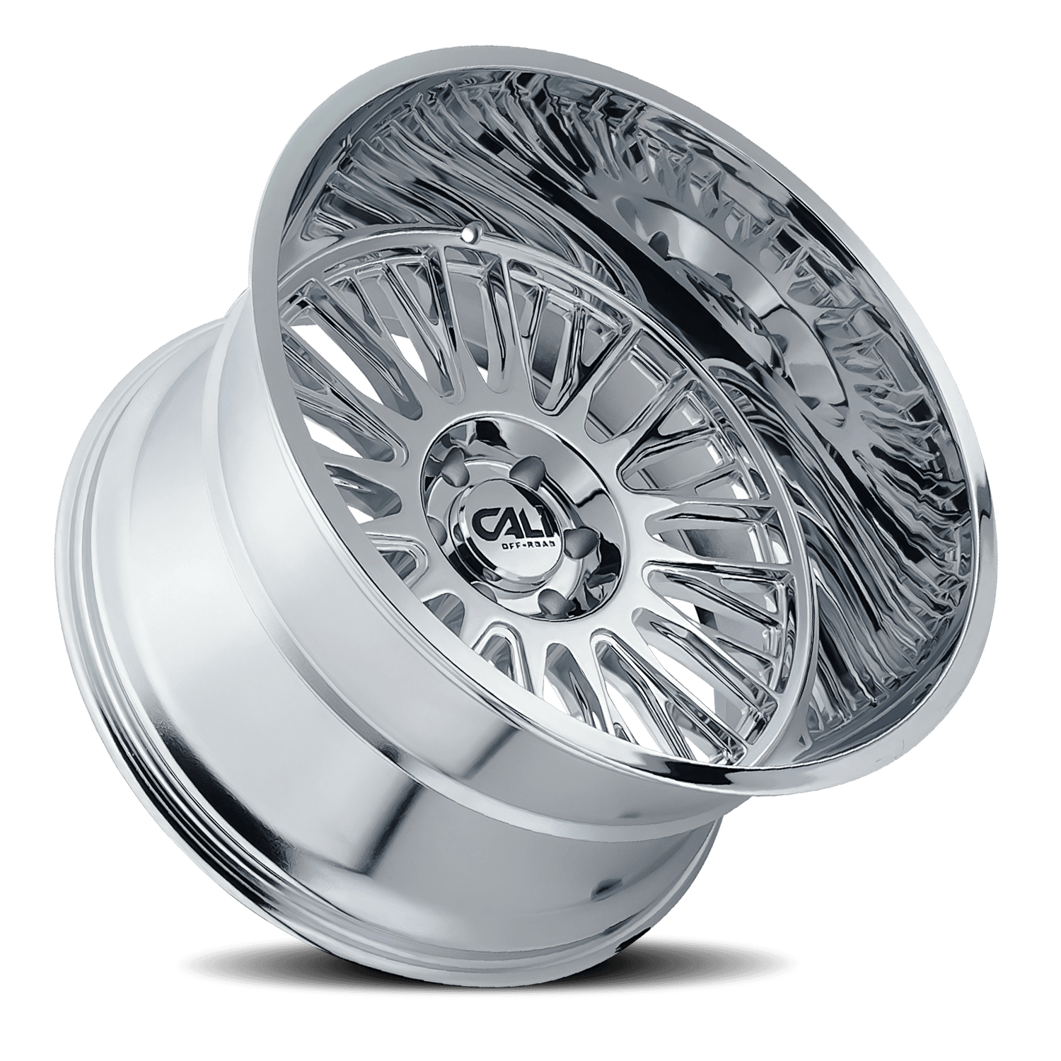 Cast Aluminum Wheels Vertex 9116 CH 22x12 Chrome 8 On 165.1 Bolt Pattern -44 Offset Cali Offroad Wheels product image