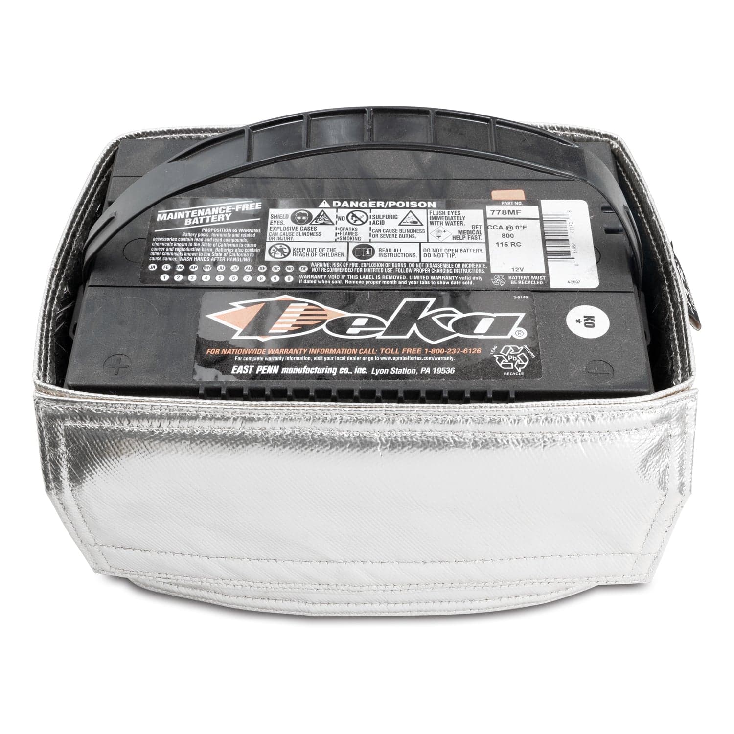 Pacific Performance Engineering Heat Shield For Side Post Battery Silver