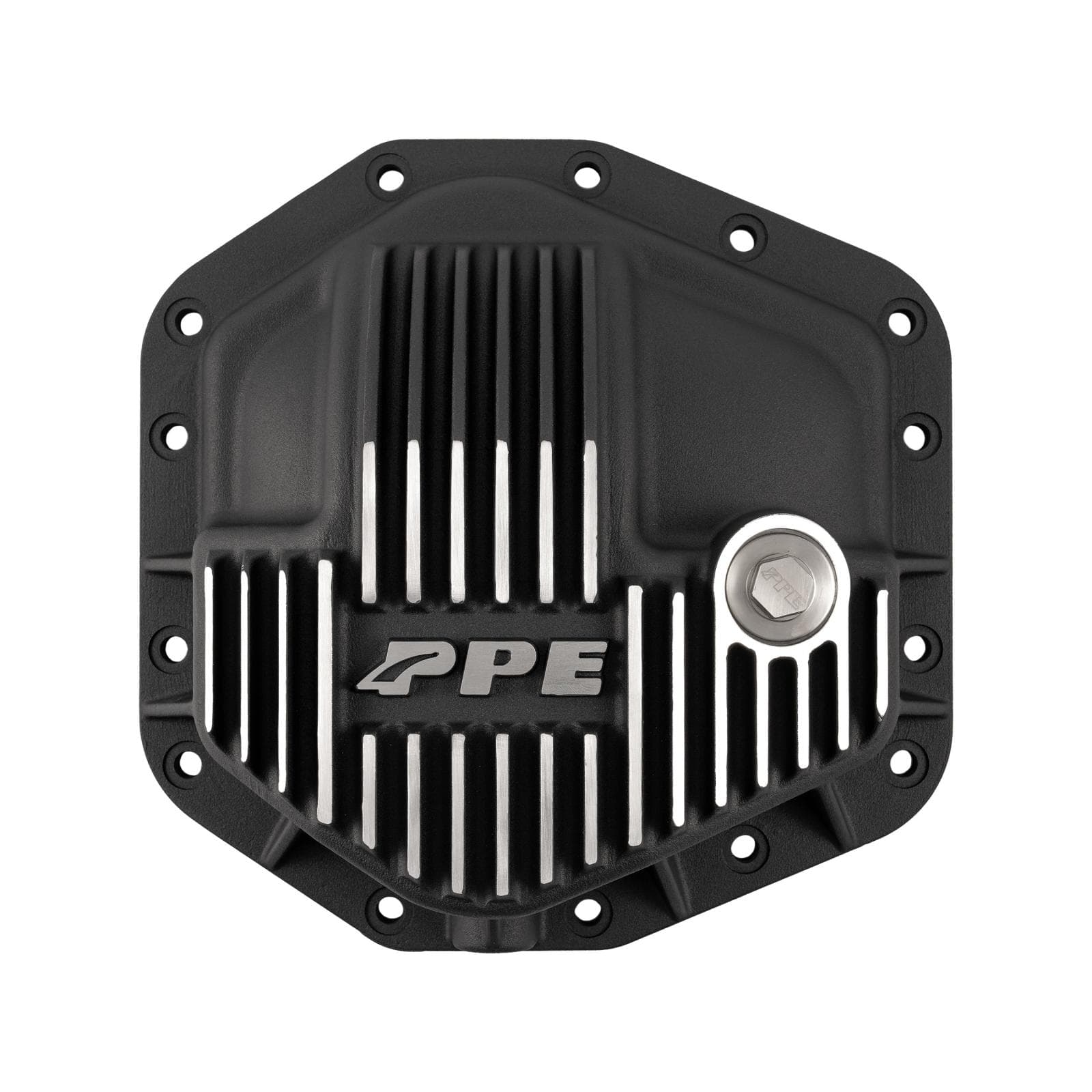 23-25 Ford Super Duty Dana M235 -14 Bolt Heavy-Duty Cast Aluminum Front Differential Cover Brushed Pacific Performance Engineering product image