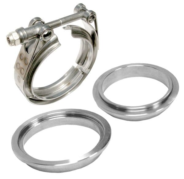 Pacific Performance Engineering 4 Inch V Band 3 Piece Set 1C 1M 1F Aluminum PPE Diesel