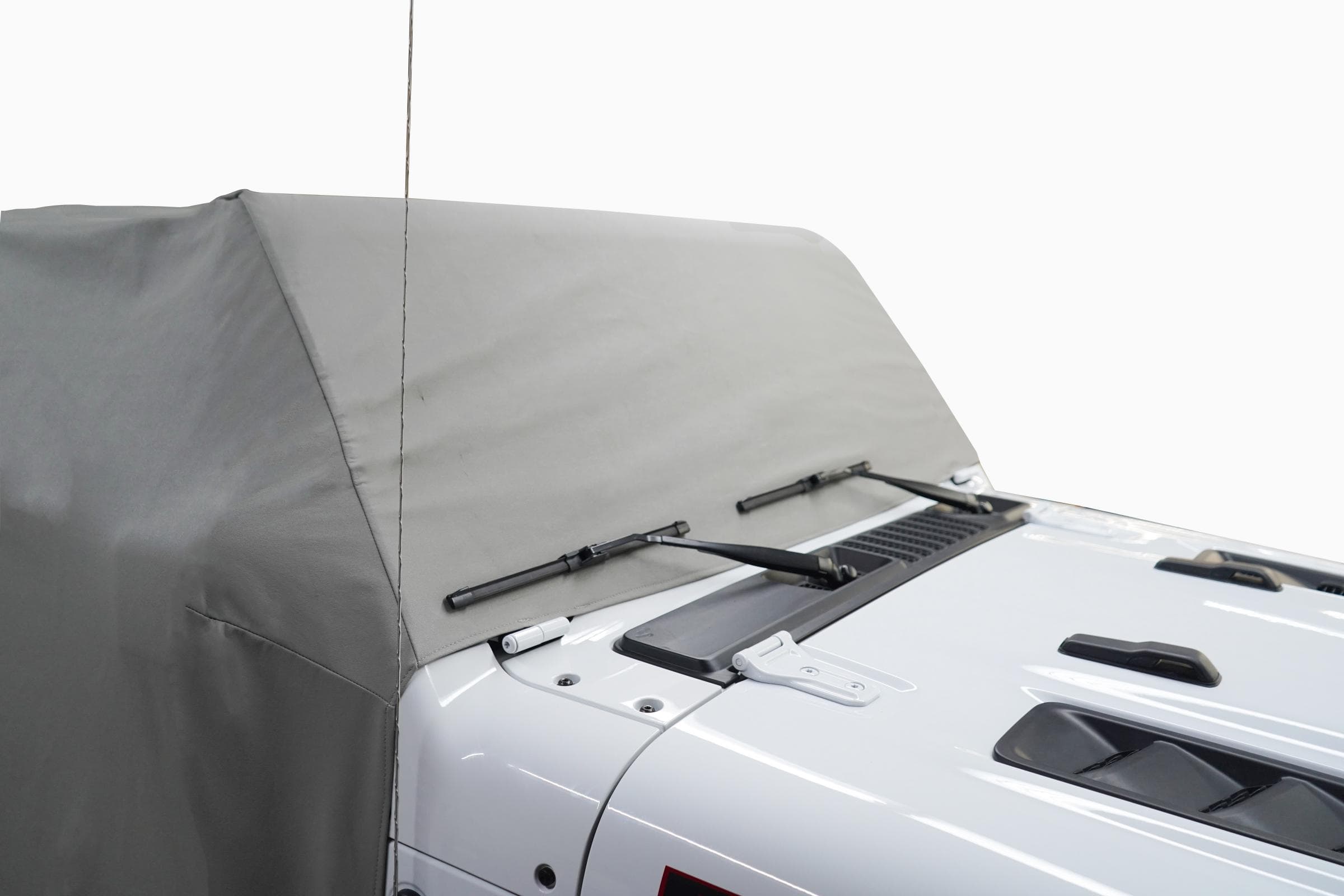 MasterTop Jeep JL Cab Cover Gray Denim For 18-2024 Wrangler JL 2 Dr All Hardware Removed Mastertop