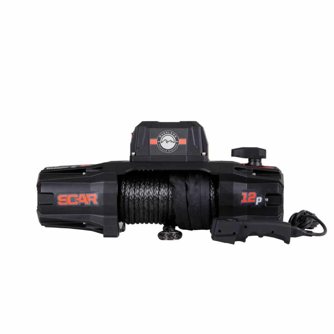 SCAR 12P - 12,000 lb. Winch With Synthetic Rope and Wireless Remote Overland Vehicle Systems product image