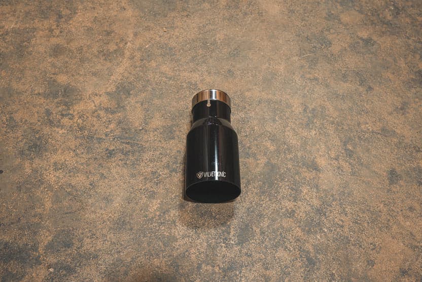 Universal Exhaust Tips 2.5 Inch T304 Stainless Steel Black Valvetronic Designs product image