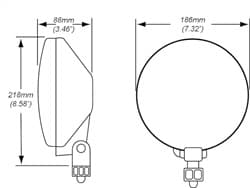 Hella 010032001 700FF Driving Lamp H3 product image