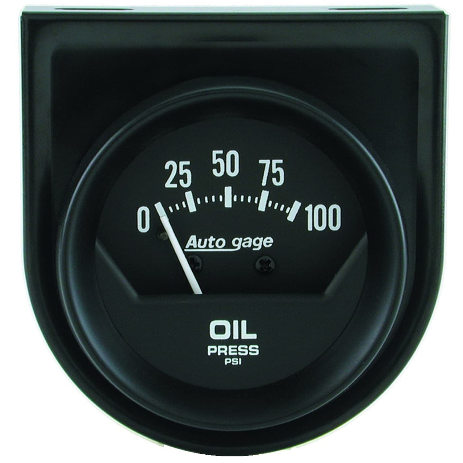 Gauge Console, Oil Press, 2", 100psi, Mech, Short Sweep, Black, AutoGage product image