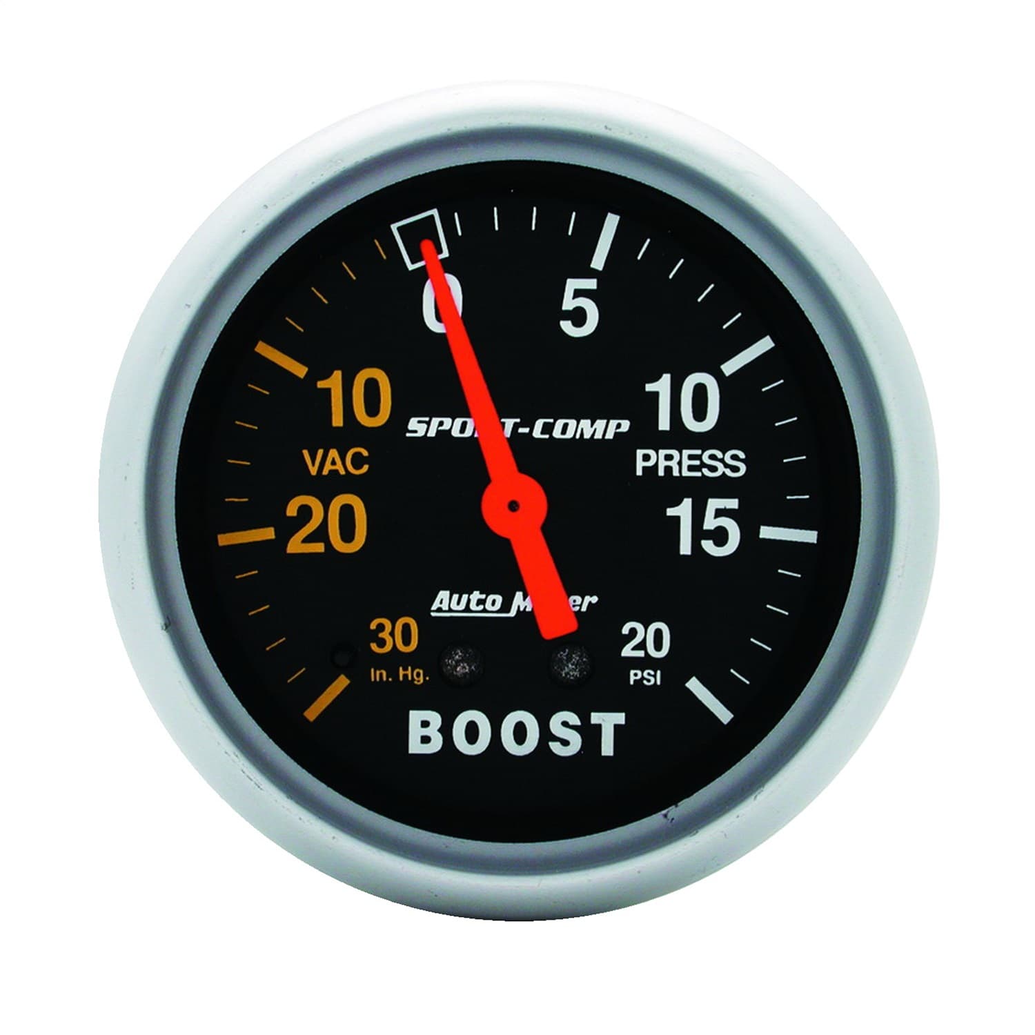 Gauge, Vac/Boost, 2 5/8", 30inHg-20psi, Mechanical, Sport-Comp product image