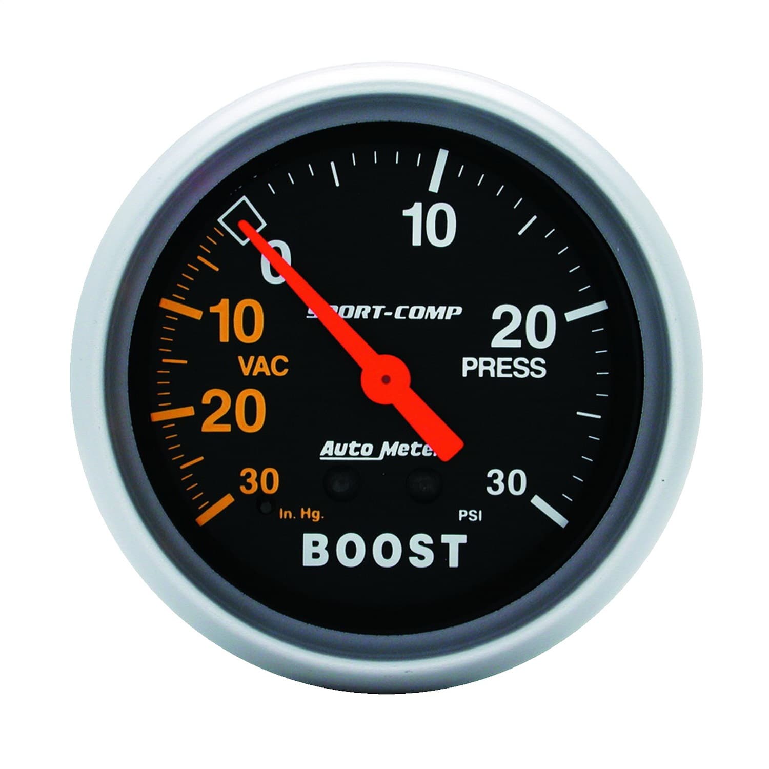 Gauge, Vac/Boost, 2 5/8", 30inHg-30psi, Mechanical, Sport-Comp product image