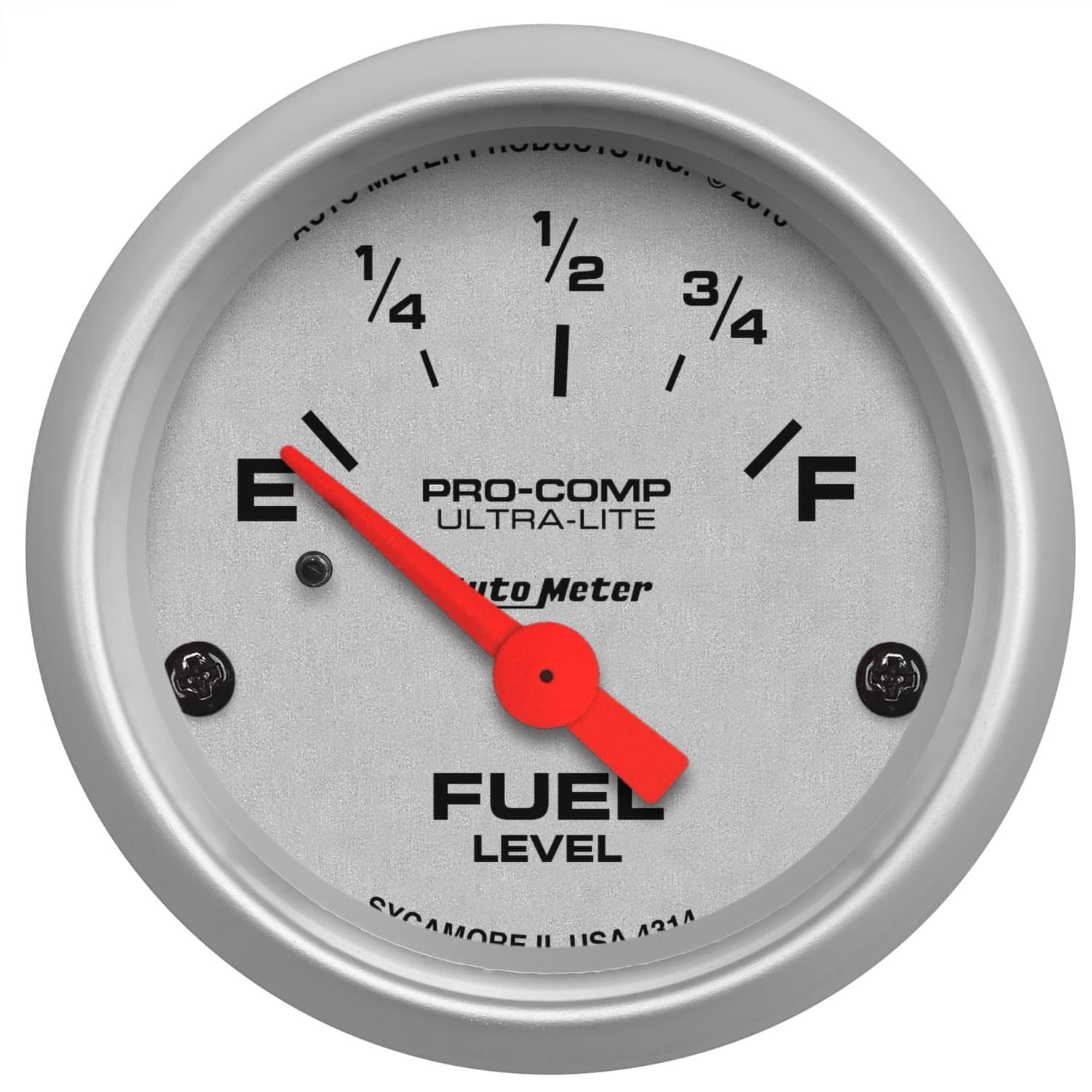 Gauge, Fuel Level, 2 1/16", 0OE to 90OF, Elec, Ultra-Lite product image