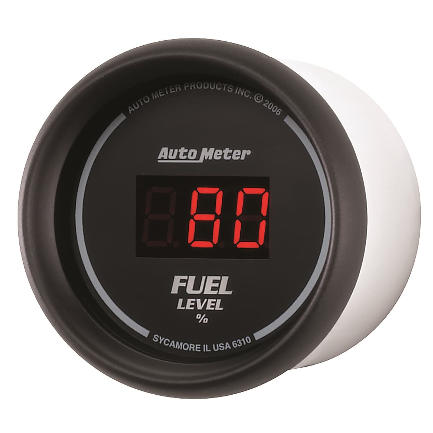 Gauge, Fuel Level, 2 1/16", 0-280O Program., Digital, Black Dial w/ Red LED product image
