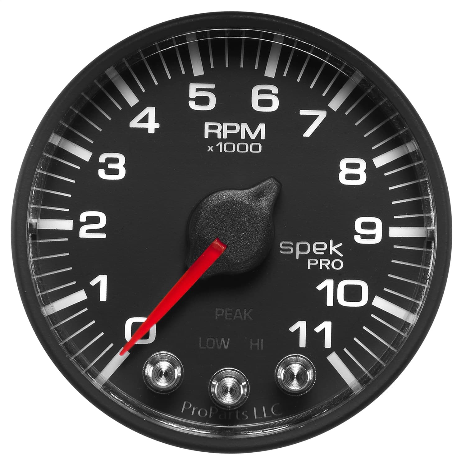 Gauge, Tach, 2 1/16", 11k RPM, w/ Shift Light & Peak Mem, Blk, Spek-Pro product image