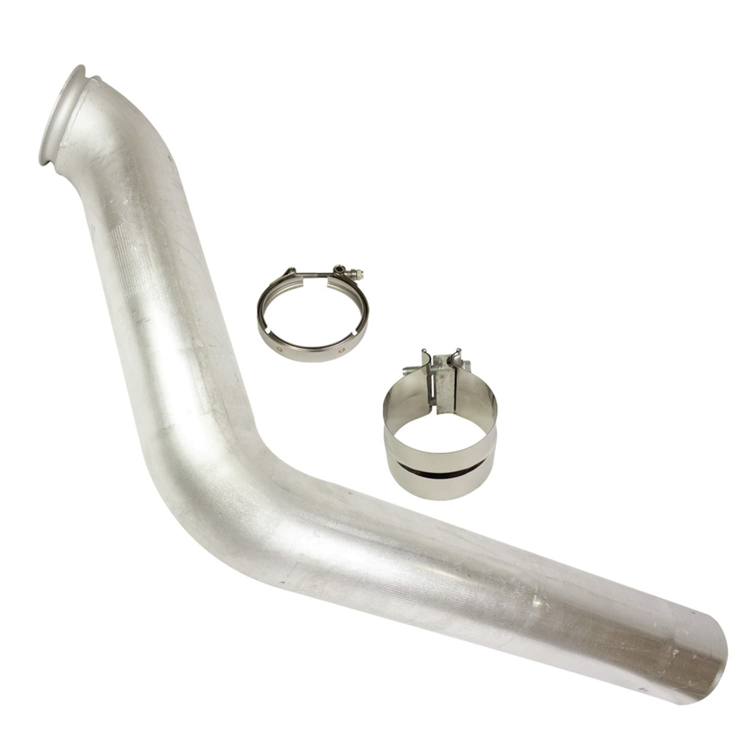 Down Pipe Kit; 4 in. Aluminized Tubing; Incl. Turbo V-Band/Exhaust Band Clamps; For Use w/S400 Turbos w/Full Marmon 4.2 in. Flange; product image