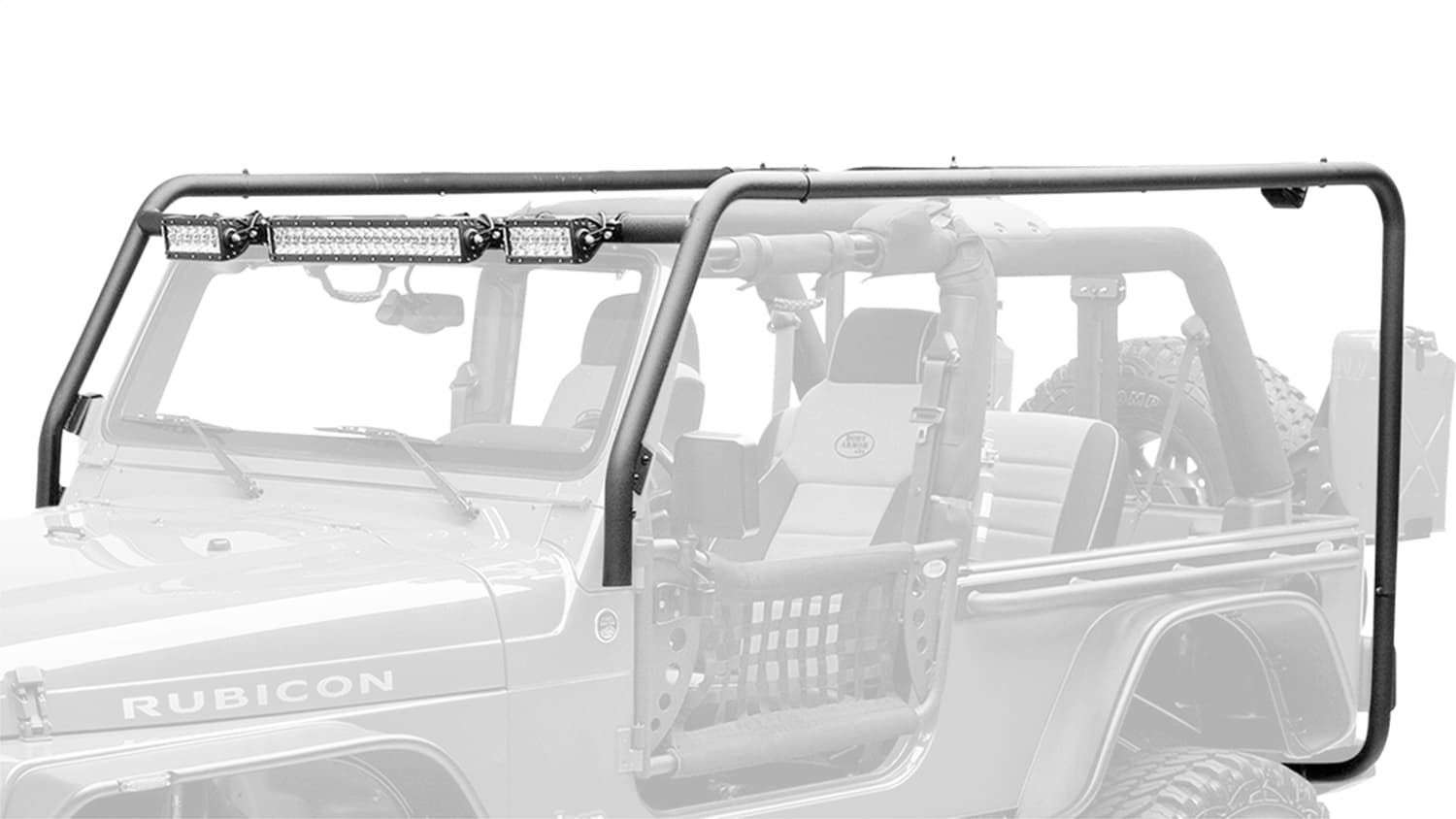 Cargo Roof Rack System; 4 Crossbars; Durable 2-Stage Light Textured Black Powder Coat; product image