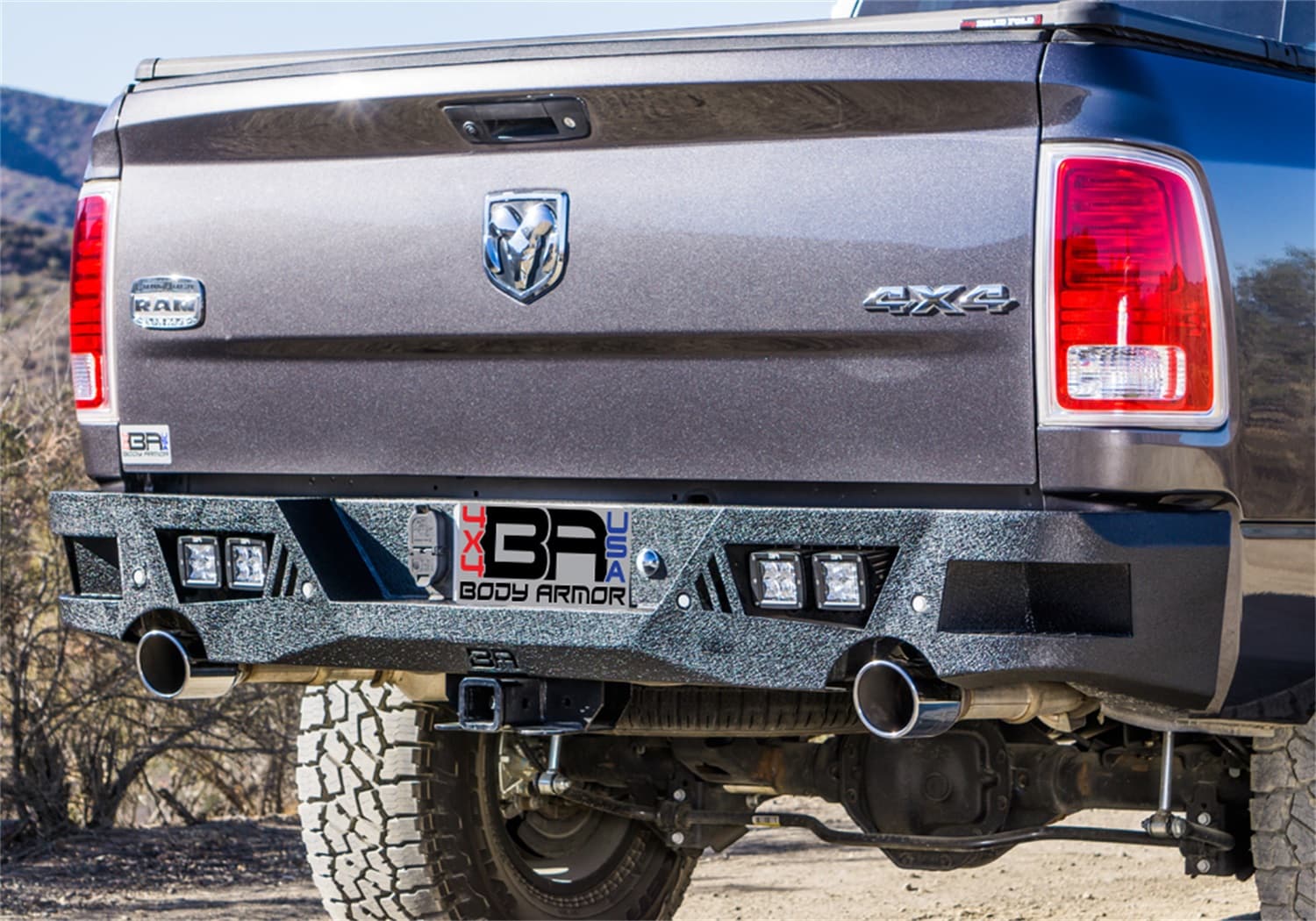Body Armor 4x4 FD-2964 Eco Series Rear Bumper, Black, F-250 product image