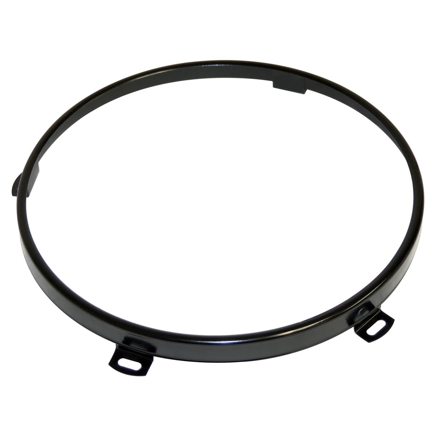 Headlight Retainer For 2007-2018 JK Jeep Wrangler; Black Powder Coat Finish product image