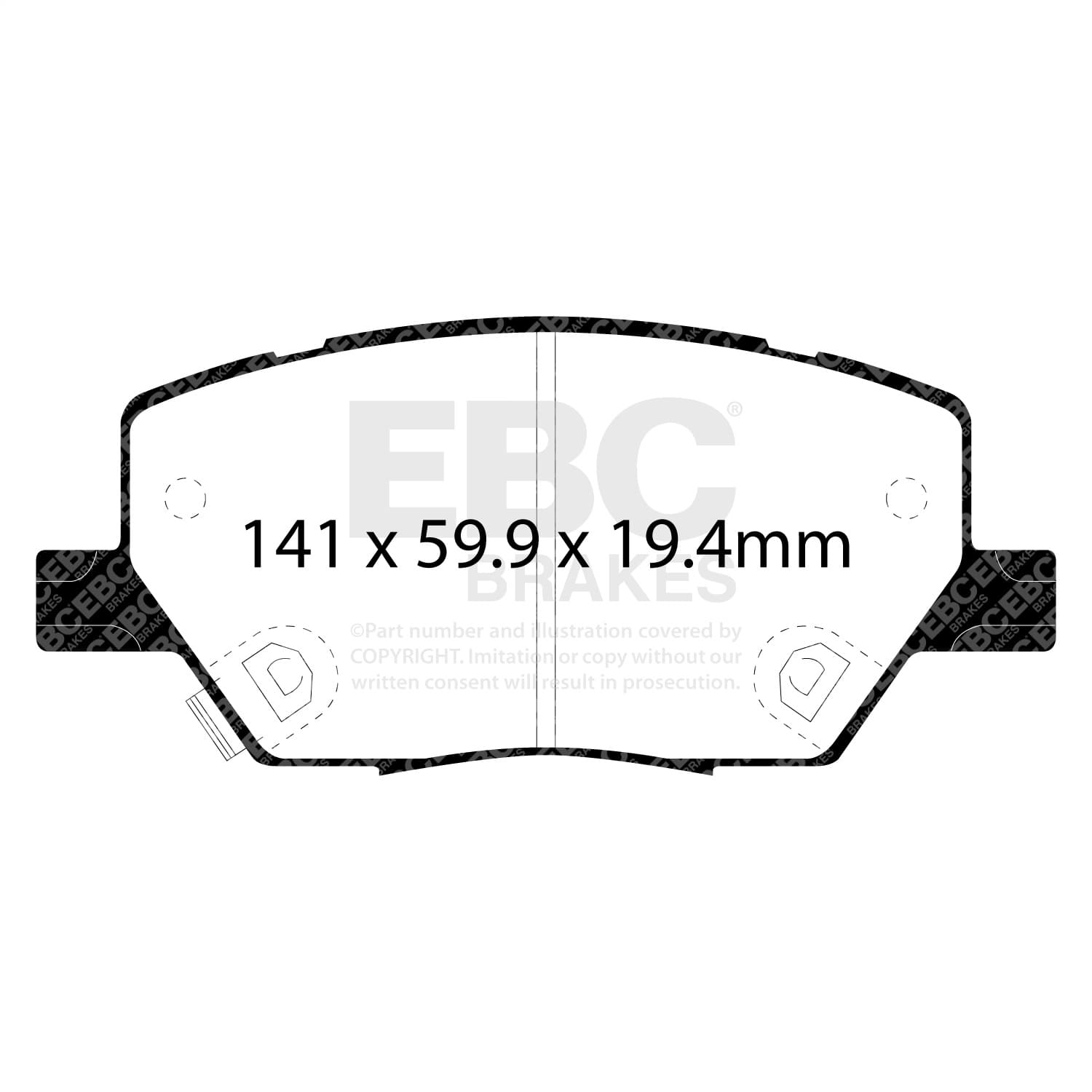 EBC Brakes ED92239 Truck/SUV Extra Duty Brake Pads product image