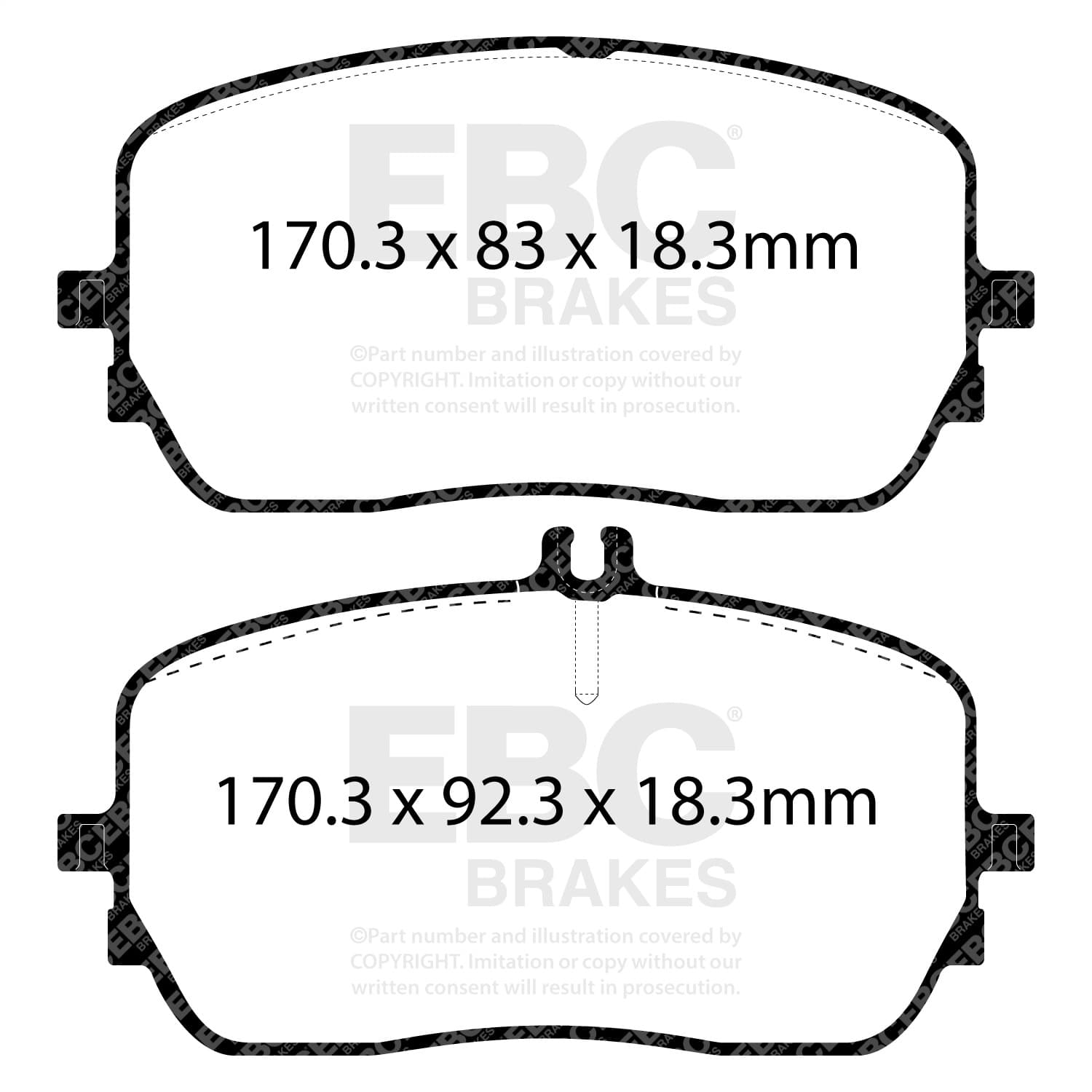 EBC Brakes Yellowstuff Street And Track Brake Pads; FMSI Pad No. D2237;