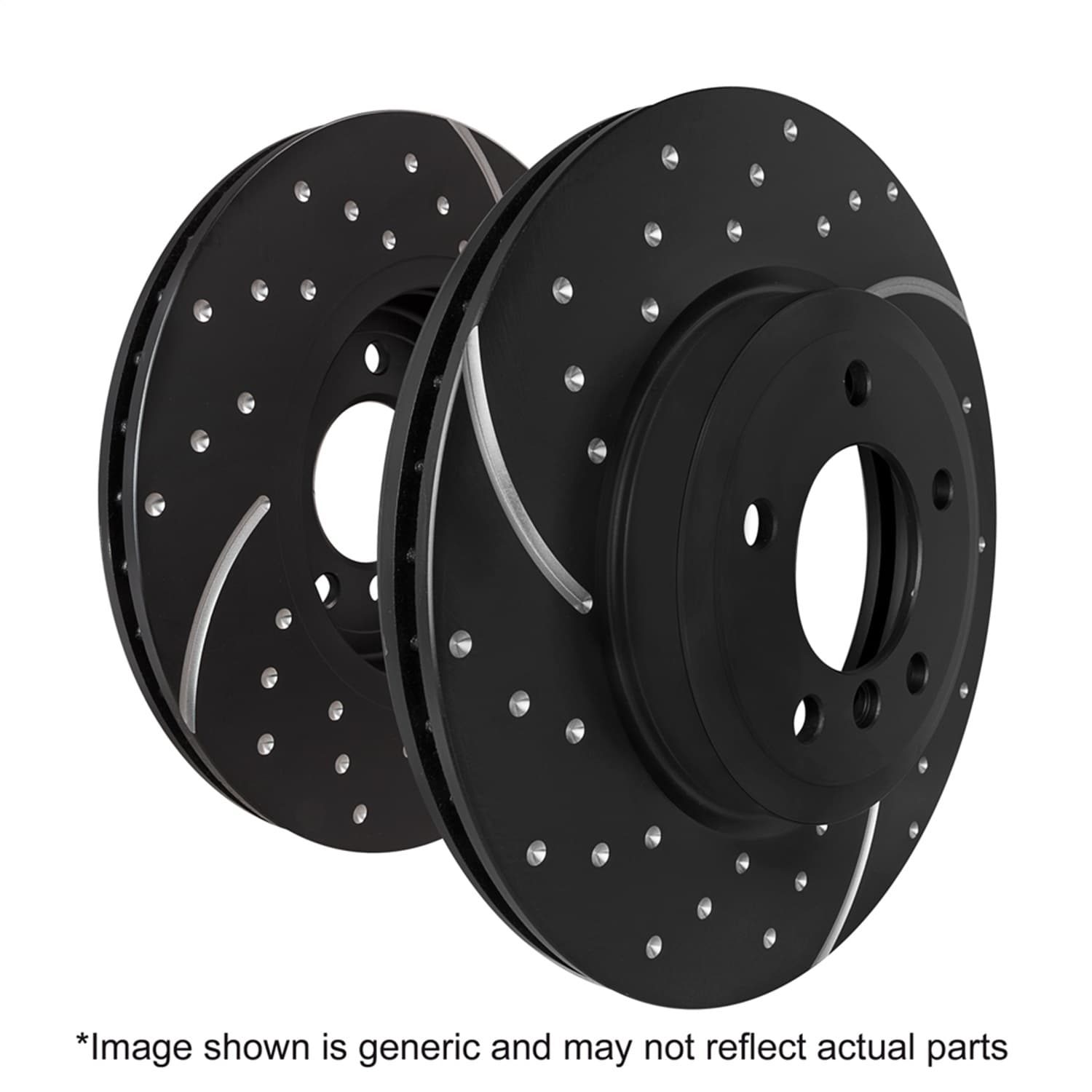 3GD Series Sport Slotted Rotor Set; Front; For FMSI Pad No. D1640; Vented; 5 Bolt Holes; 305mm Dia.; 40mm Height; 28mm Thick; 70mm Center Hole Dia.; product image