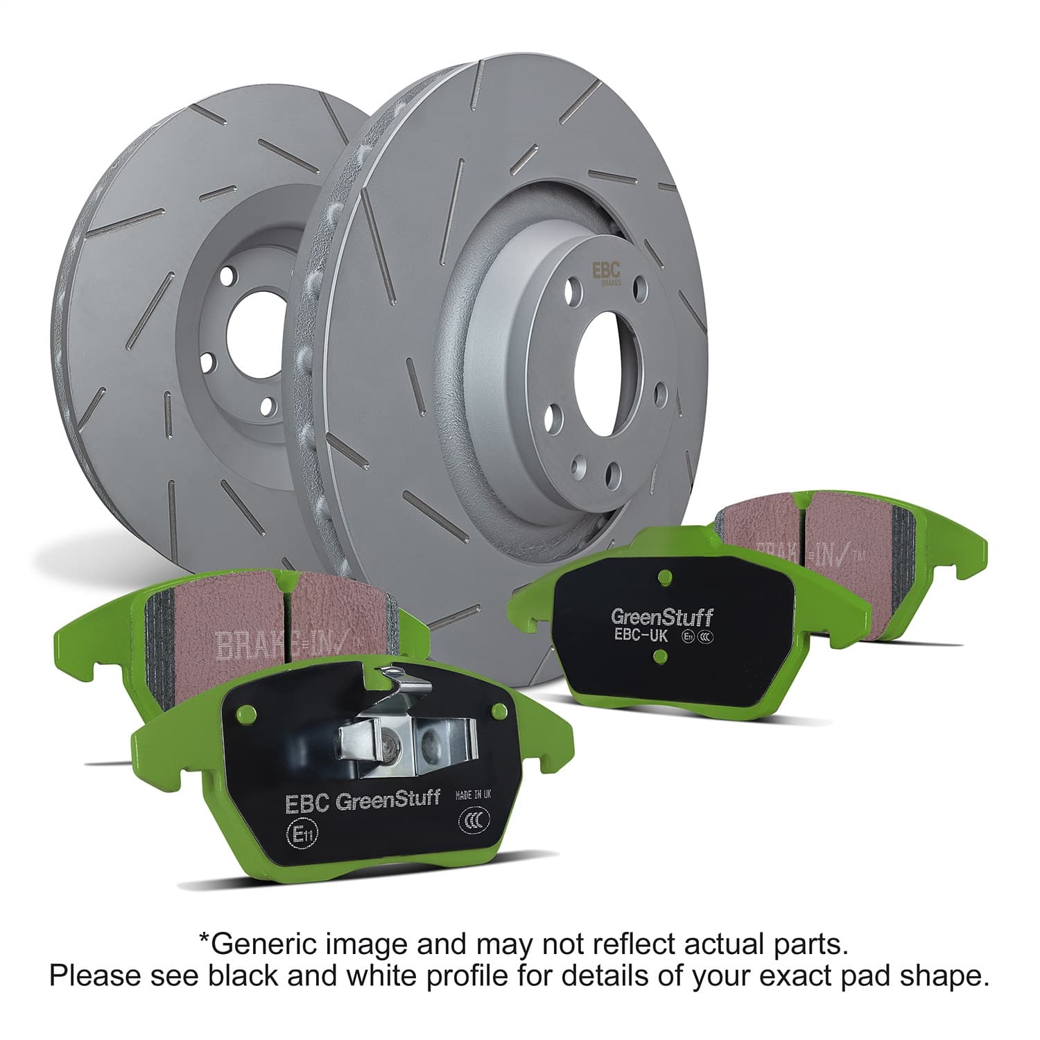 S2 Kits Greenstuff 6000 and USR Rotors; Front; FMSI Pad No. D2179; Vented; 6 Bolt Holes; 378mm Dia.; 68mm Height; 30mm Thick; 78.4mm Center Hole Dia.; product image
