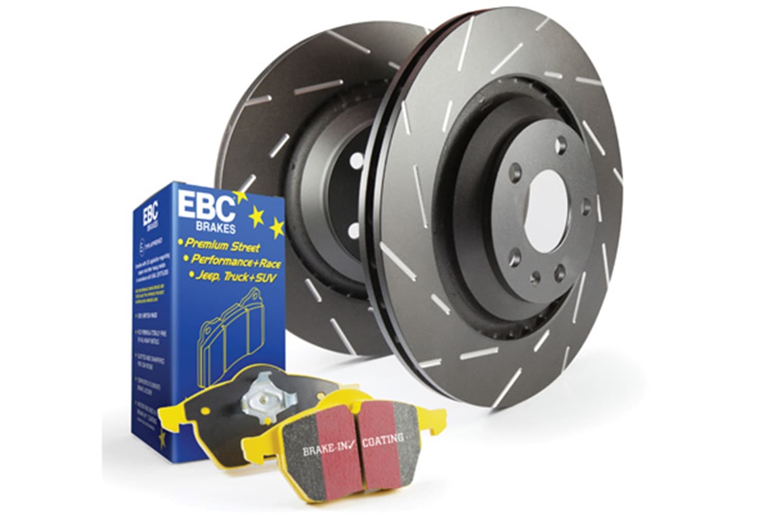 S9 Kits Yellowstuff and USR Rotors; Front; FMSI Pad No. D1709; Vented; 5 Bolt Holes; 330mm Dia.; 40mm Height; 28mm Thick; product image