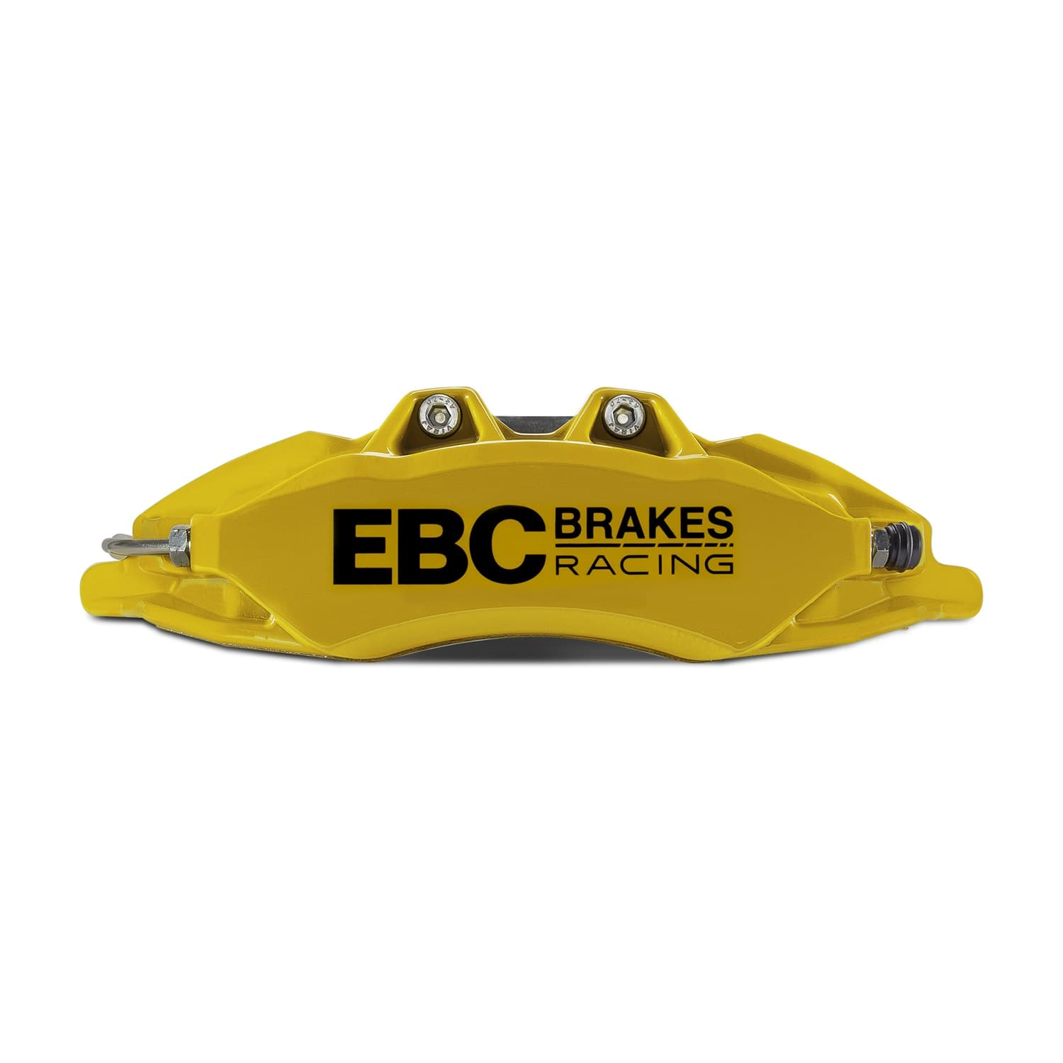 EBC Brakes Apollo-6 Brake Caliper; Yellow Caliper; Front Right Leading Axle Position; 380/330mm Disc Dia.; 36mm Disc Thickness; Aluminum 2-Piece Bolted Body; DP006 EBC Pad Shape;